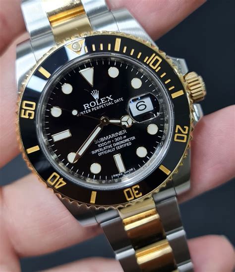 rolex half gold submariner price